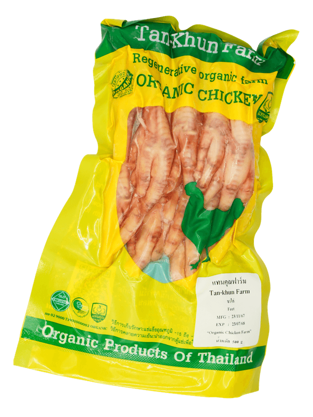 Organic chicken leg & feet 500 g.