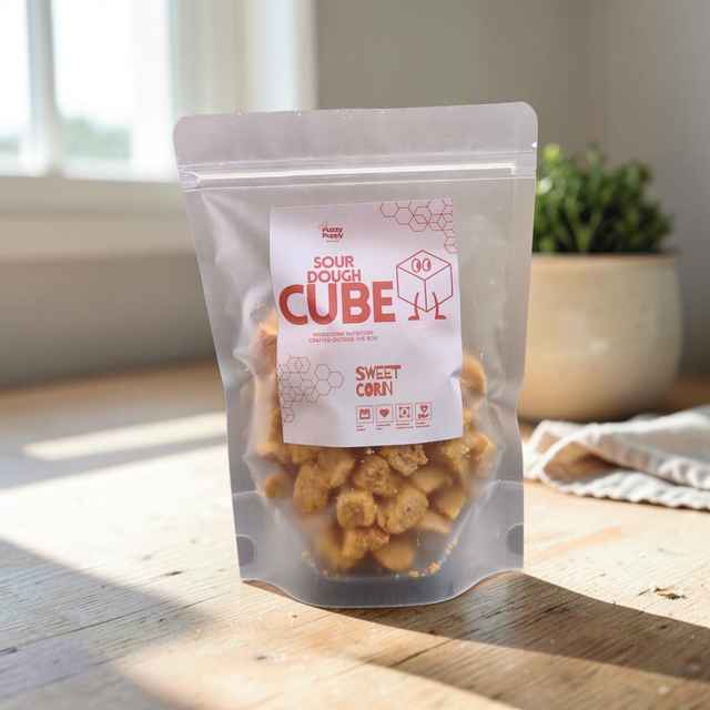 Sweet Corn Sourdough Cube