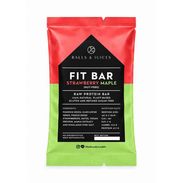 Strawberry & Maple Fit Bar (nut-free)