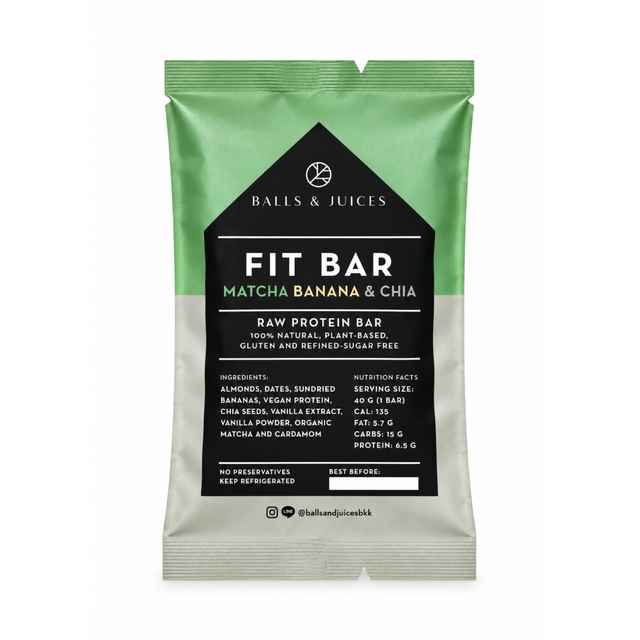 Matcha Banana & Chia Fit Bar