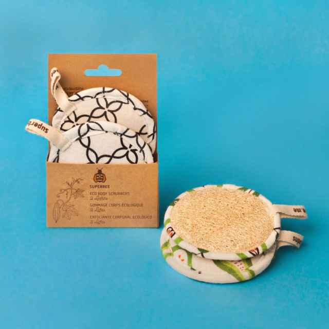 Eco Shower Loofah Body Scrubbers 2-pack
