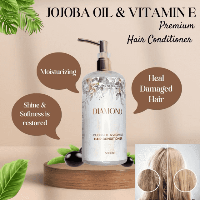 JOJOBA OIL & VITAMIN E - Premium Hair Conditioner