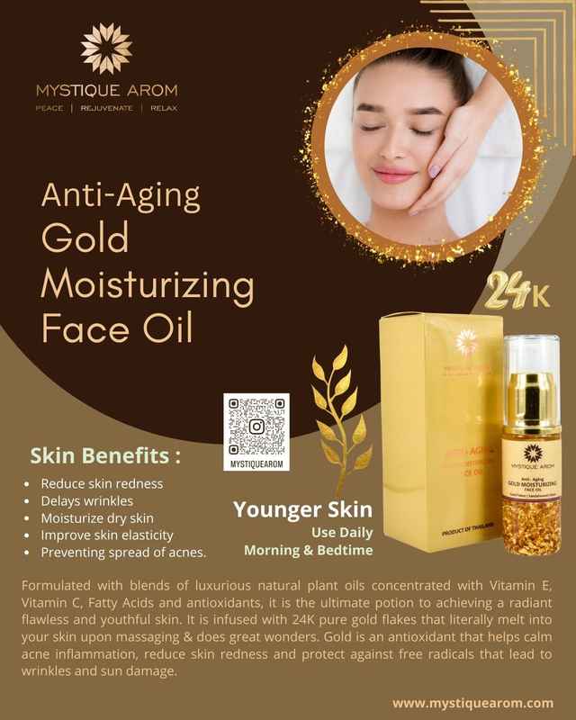 Anti Aging Gold Moisturizing Face Oil