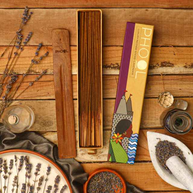 PHOOL NATURAL INCENSE STICKS - LAVENDER