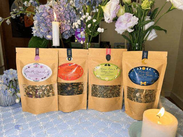 Everyday Magick Herbal Teas Collection - 4 Botanical Tea Blends × 30g - Asaree Arcana