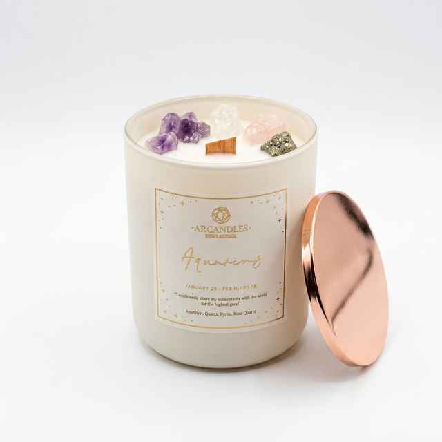 Zodiac Crystal Candles