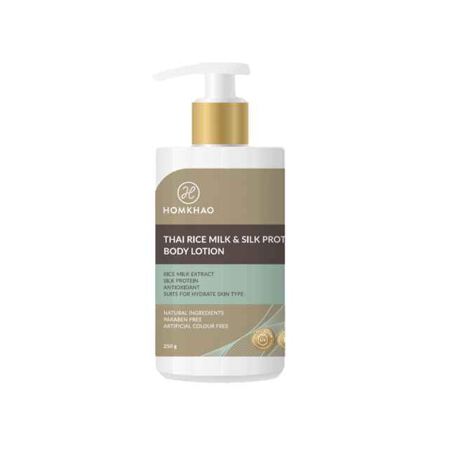 HOMKHAO Rice Milk & Silk Protein Body Lotion 250g