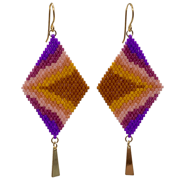 Lava Earrings - Handmade