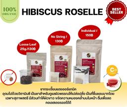 Organic Hibiscus Roselle Tea No String