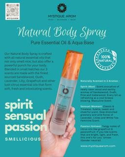 Natural Essential Oil Body Spray - Aqua Base