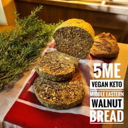 Vegan Keto Middle Eastern Style Walnut Bread (5ME)